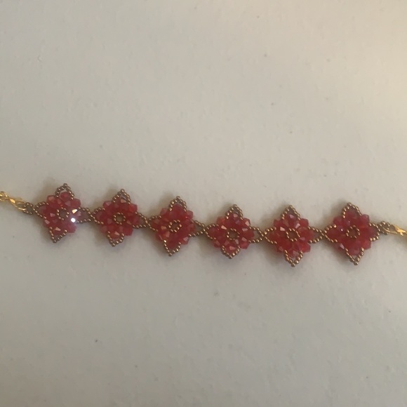 Bicone and Seed Bead Bracelet - Picture 4 of 4